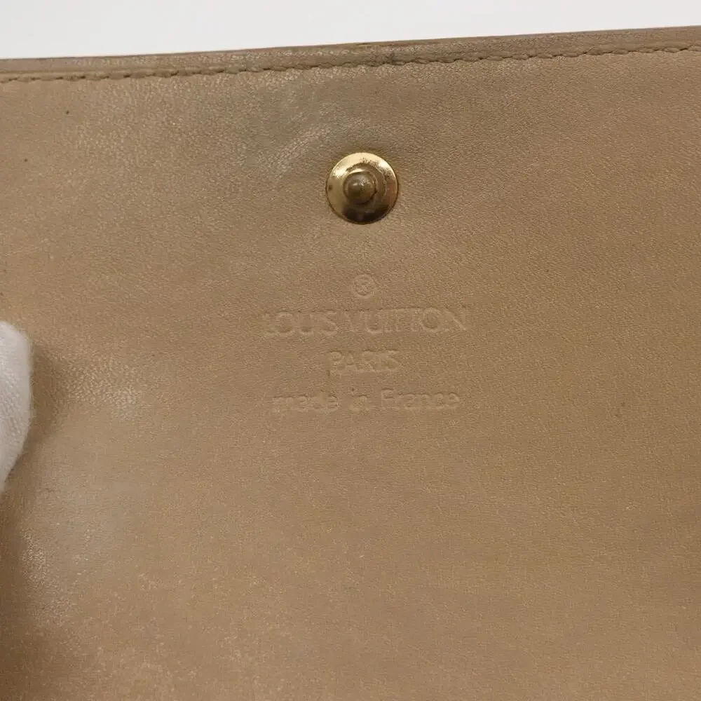 Louis Vuitton Monogram Vernis Walker Wallet Beige